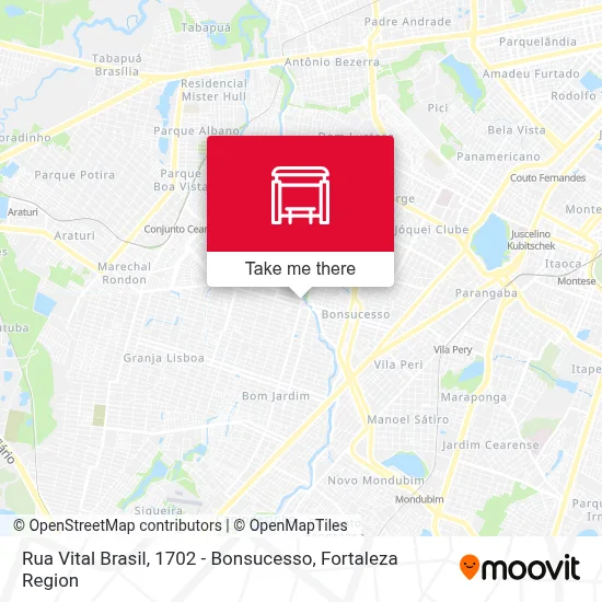 Rua Vital Brasil, 1702 - Bonsucesso map