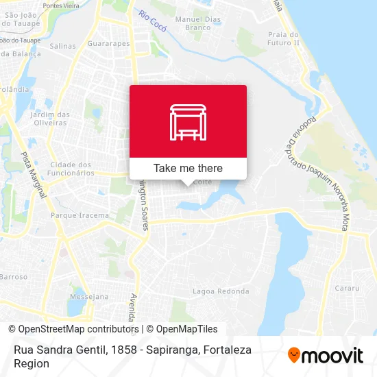 Rua Sandra Gentil, 1858 - Sapiranga map