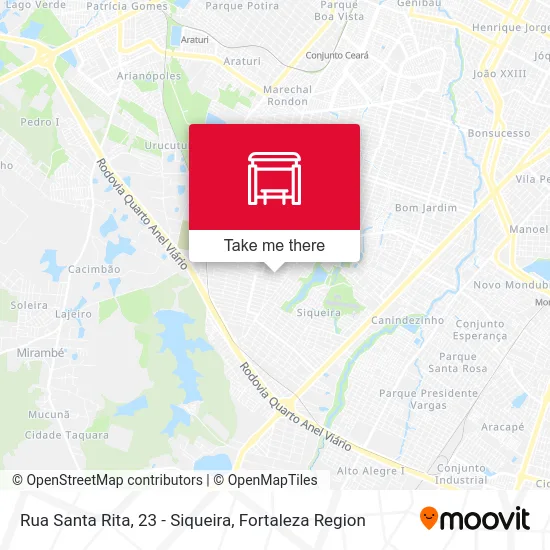Rua Santa Rita, 23 - Siqueira map