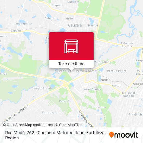 Rua Madá, 262 - Conjunto Metropolitano map