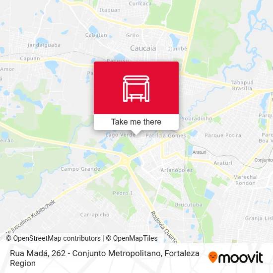 Rua Madá, 262 - Conjunto Metropolitano map