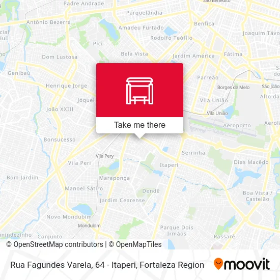 Rua Fagundes Varela, 64 - Itaperi map
