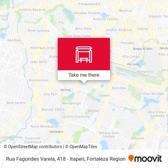 Rua Fagundes Varela, 418 - Itaperi map