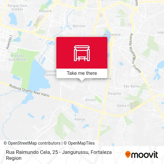 Rua Raimundo Cela, 25 - Jangurussu map