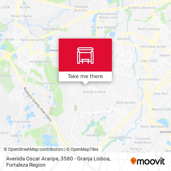 Avenida Oscar Araripe, 3580 - Granja Lisboa map