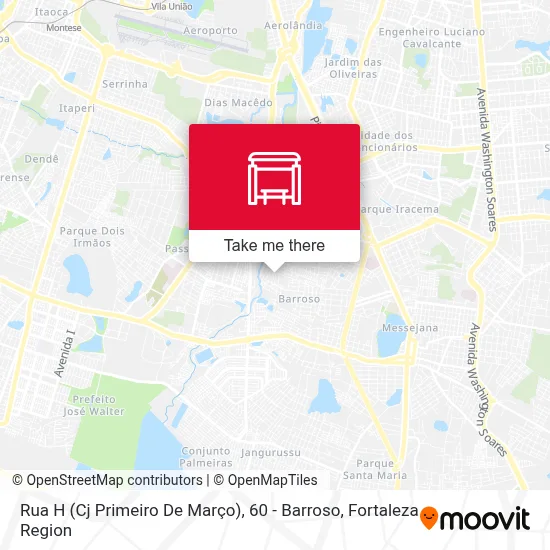 Rua H (Cj Primeiro De Março), 60 - Barroso map