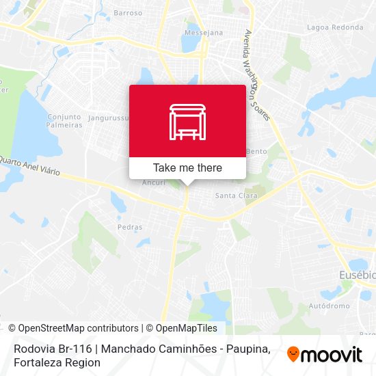 Rodovia Br-116 | Manchado Caminhões - Paupina map