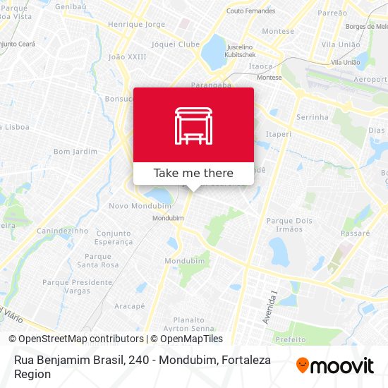 Rua Benjamim Brasil, 240 - Mondubim map