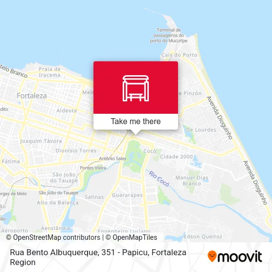 Rua Bento Albuquerque, 351 - Papicu map