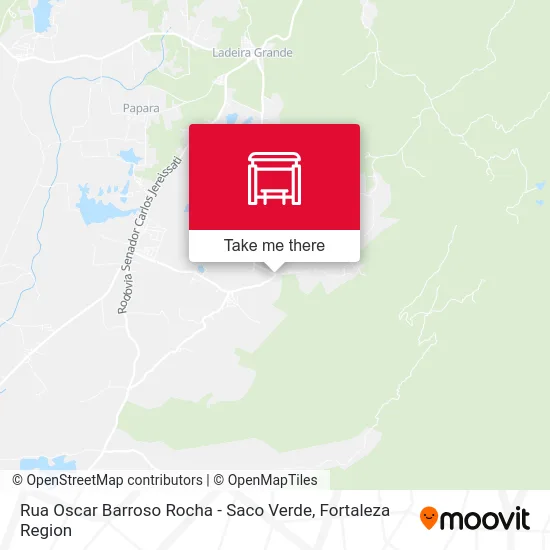 Rua Oscar Barroso Rocha - Saco Verde map