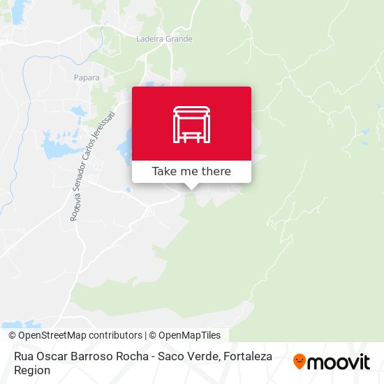 Rua Oscar Barroso Rocha - Saco Verde map