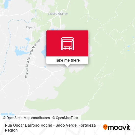 Rua Oscar Barroso Rocha - Saco Verde map