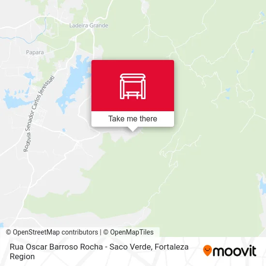 Rua Oscar Barroso Rocha - Saco Verde map