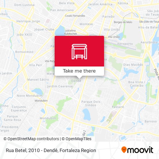 Rua Betel, 2010 - Dendê map