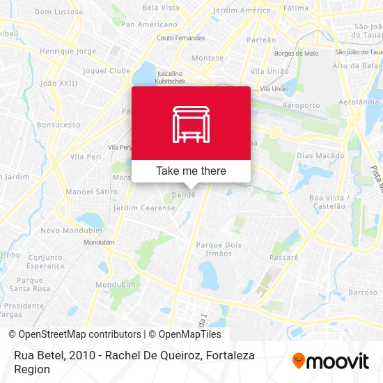 Rua Betel, 2010 - Rachel De Queiroz map