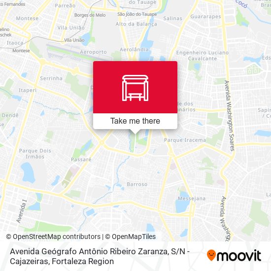 Avenida Geógrafo Antônio Ribeiro Zaranza, S / N - Cajazeiras map