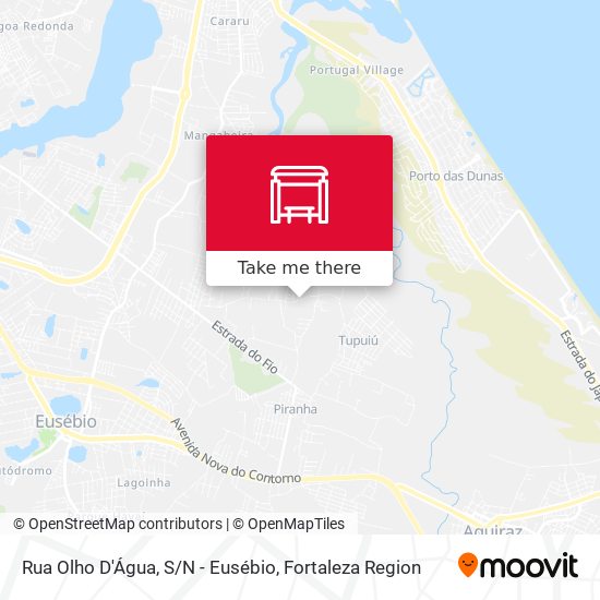 Rua Olho D'Água, S/N - Eusébio map