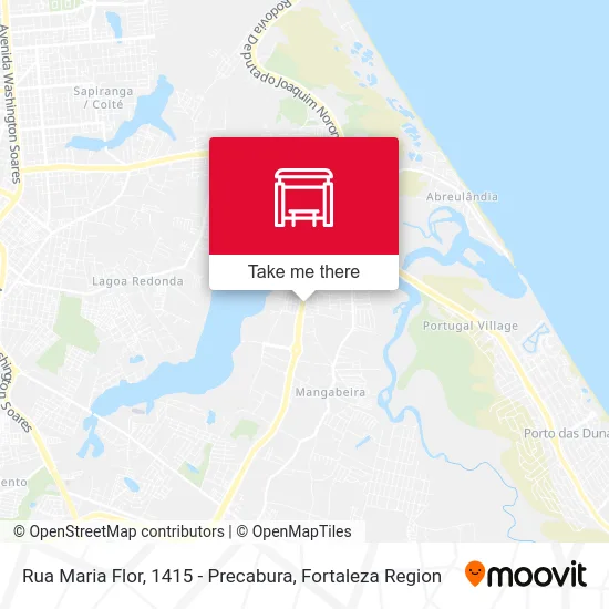 Rua Maria Flor, 1415 - Precabura map