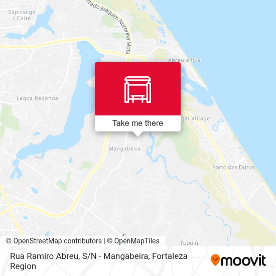 Rua Ramiro Abreu, S / N - Mangabeira map