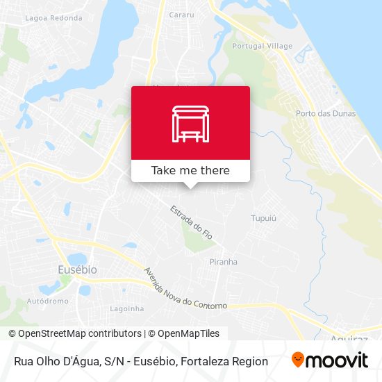Rua Olho D'Água, S/N - Eusébio map