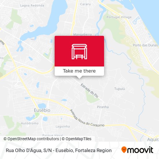 Rua Olho D'Água, S/N - Eusébio map