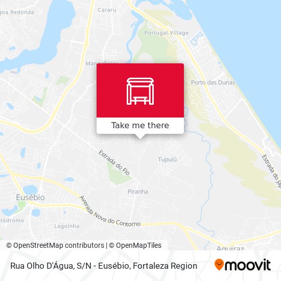 Rua Olho D'Água, S/N - Eusébio map