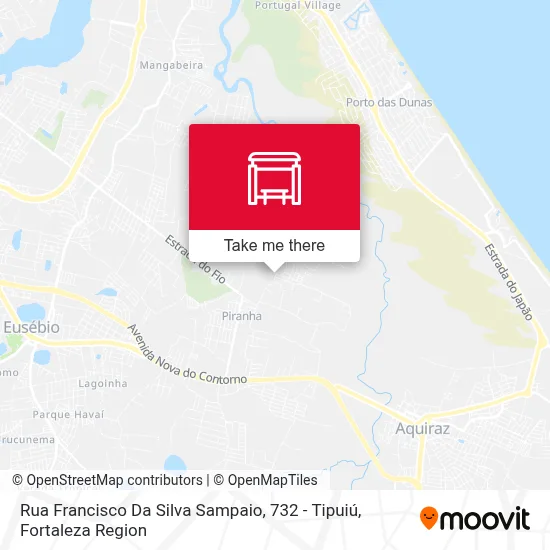 Rua Francisco Da Silva Sampaio, 732 - Tipuiú map