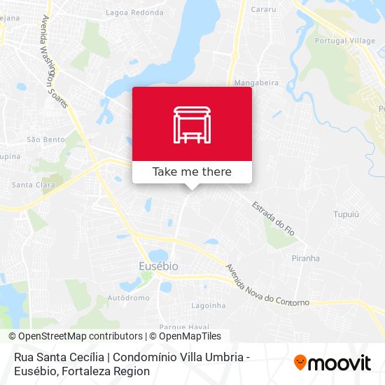 Rua Santa Cecília | Condomínio Villa Umbria - Eusébio map