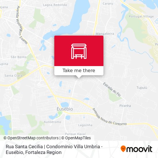 Rua Santa Cecília | Condomínio Villa Umbria - Eusébio map