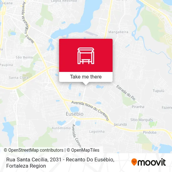 Rua Santa Cecília, 2031 - Recanto Do Eusébio map