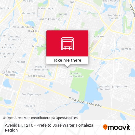 Avenida I, 1210 - Prefeito José Walter map