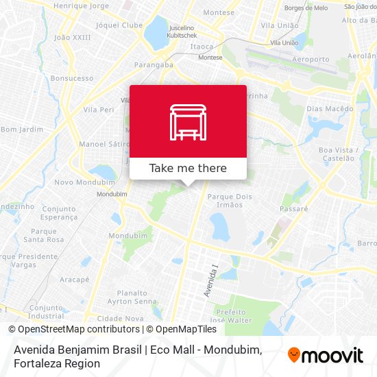 Avenida Benjamim Brasil | Eco Mall - Mondubim map