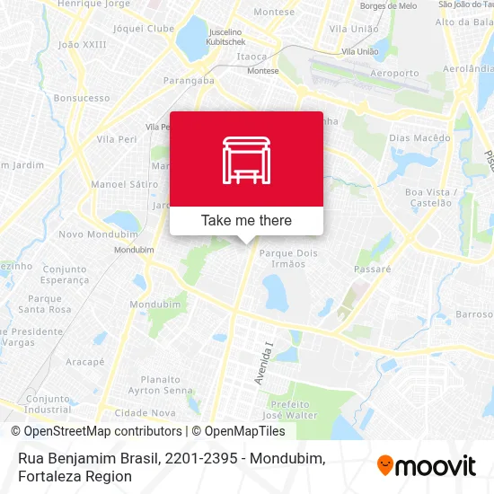 Rua Benjamim Brasil, 2201-2395 - Mondubim map