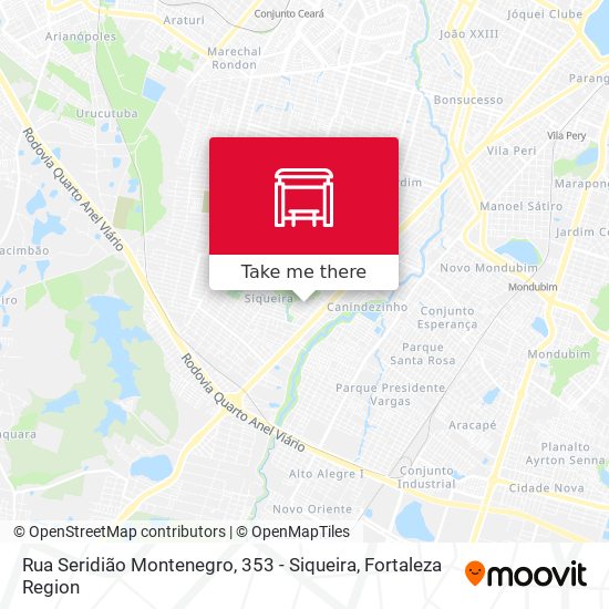 Rua Seridião Montenegro, 353 - Siqueira map