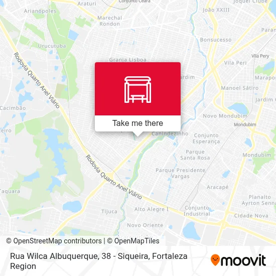 Rua Wilca Albuquerque, 38 - Siqueira map