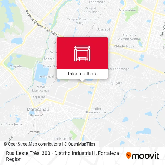 Rua Leste Três, 300 - Distrito Industrial I map