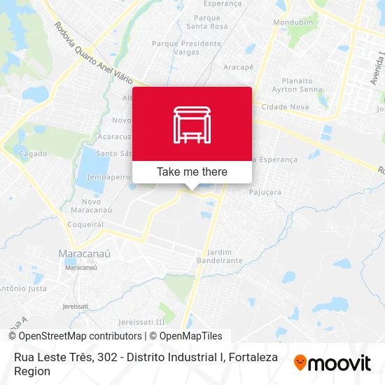 Rua Leste Três, 302 - Distrito Industrial I map