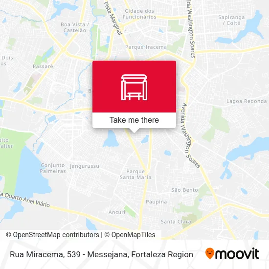 Rua Miracema, 539 - Messejana map