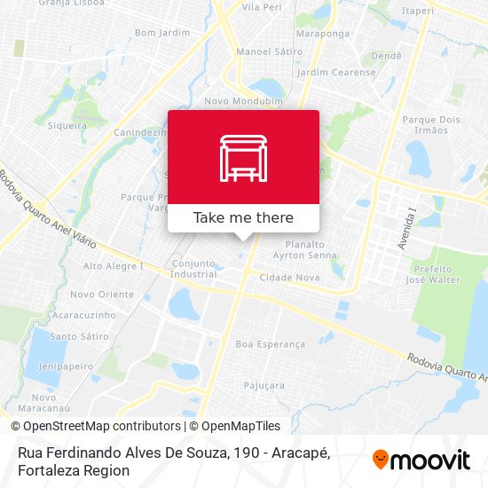 Rua Ferdinando Alves De Souza, 190 - Aracapé map
