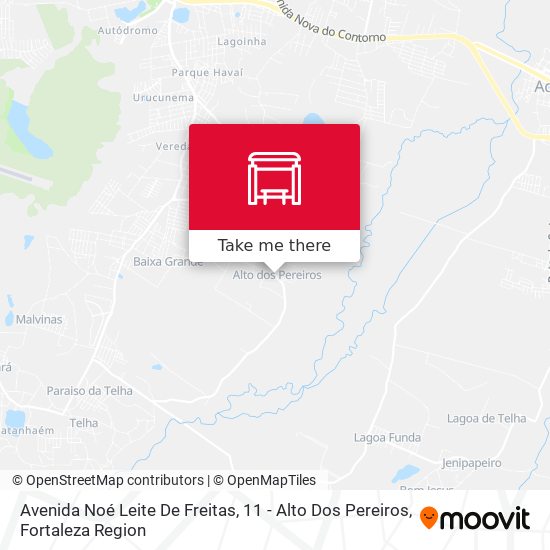 Avenida Noé Leite De Freitas, 11 - Alto Dos Pereiros map