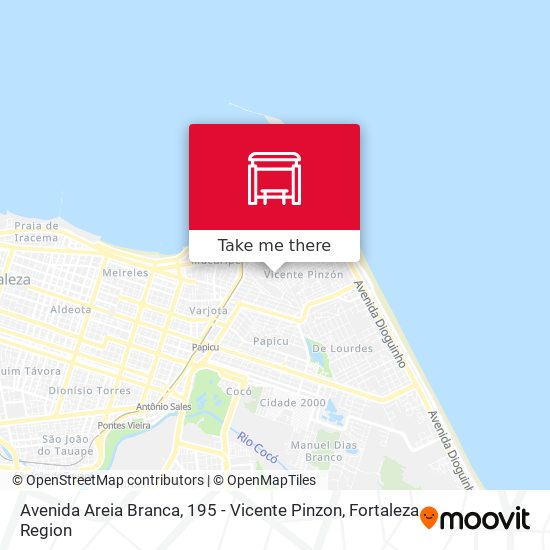 Avenida Areia Branca, 195 - Vicente Pinzon map