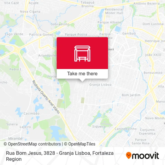 Rua Bom Jesus, 3828 - Granja Lisboa map