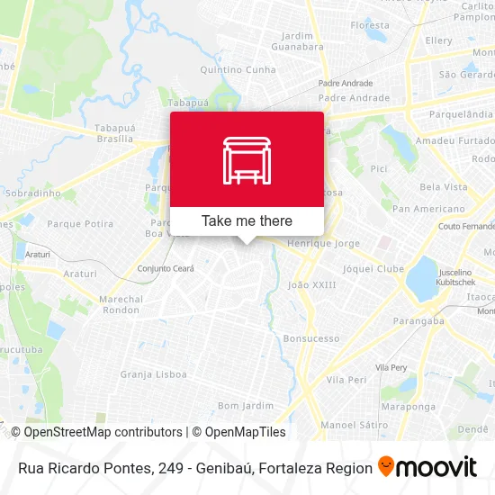 Rua Ricardo Pontes, 249 - Genibaú map