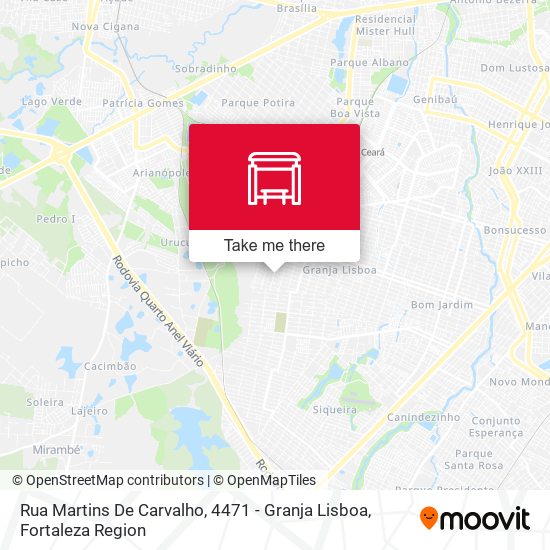 Rua Martins De Carvalho, 4471 - Granja Lisboa map