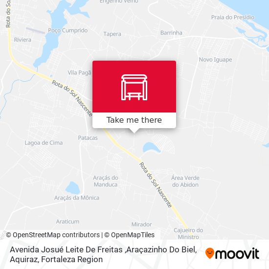 Avenida Josué Leite De Freitas ,Araçazinho Do Biel, Aquiraz map