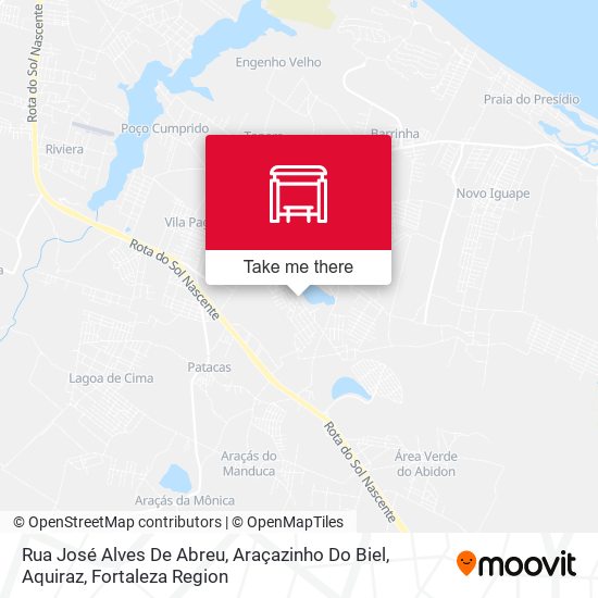 Rua José Alves De Abreu, Araçazinho Do Biel, Aquiraz map
