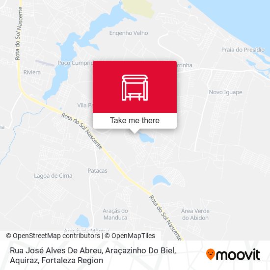 Rua José Alves De Abreu, Araçazinho Do Biel, Aquiraz map