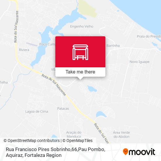 Rua Francisco Pires Sobrinho,66,Pau Pombo, Aquiraz map