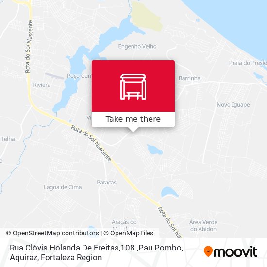 Rua Clóvis Holanda De Freitas,108 ,Pau Pombo, Aquiraz map