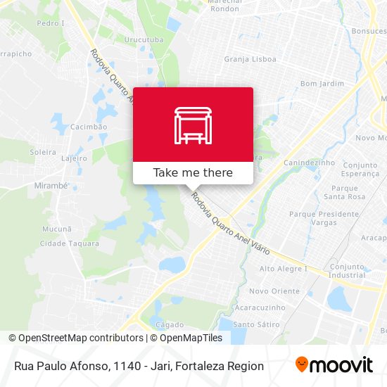 Rua Paulo Afonso, 1140 - Jari map